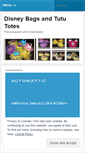 Mobile Screenshot of disneybags.wordpress.com