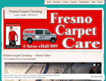 Tablet Screenshot of fresnocarpetcare.wordpress.com