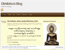 Tablet Screenshot of obhikkhu.wordpress.com