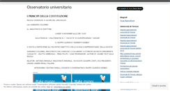 Desktop Screenshot of osservatoriouniversitario.wordpress.com