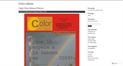 Desktop Screenshot of colorsabana.wordpress.com