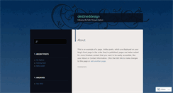 Desktop Screenshot of destineddesign.wordpress.com