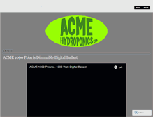 Tablet Screenshot of acmehydroponics.wordpress.com