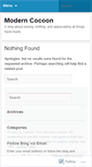 Mobile Screenshot of moderncocoon.wordpress.com