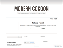 Tablet Screenshot of moderncocoon.wordpress.com