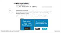 Desktop Screenshot of konzeptarbeit.wordpress.com