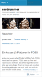 Mobile Screenshot of eardrummer.wordpress.com