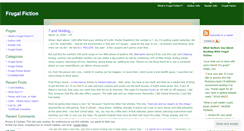 Desktop Screenshot of frugalfiction.wordpress.com