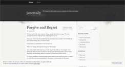 Desktop Screenshot of janereally.wordpress.com