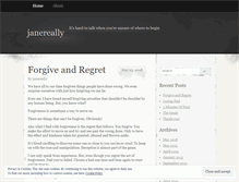 Tablet Screenshot of janereally.wordpress.com