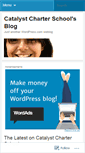 Mobile Screenshot of catalystcharterschool.wordpress.com