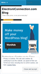 Mobile Screenshot of electroniconnection.wordpress.com
