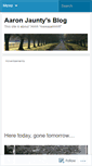 Mobile Screenshot of aaronjaunty.wordpress.com