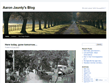 Tablet Screenshot of aaronjaunty.wordpress.com