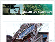 Tablet Screenshot of berlinistnichthip.wordpress.com