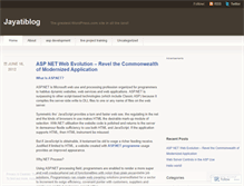 Tablet Screenshot of jayatiblog.wordpress.com