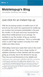 Mobile Screenshot of mobiletopup.wordpress.com