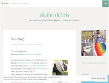 Tablet Screenshot of divinedebrisjewelry.wordpress.com