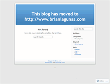 Tablet Screenshot of brianlagunas.wordpress.com