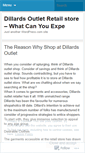 Mobile Screenshot of dillardsoutletstoreonline.wordpress.com