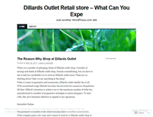 Tablet Screenshot of dillardsoutletstoreonline.wordpress.com