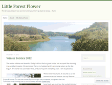 Tablet Screenshot of littleforestflower.wordpress.com
