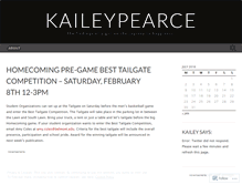 Tablet Screenshot of kaileypearce.wordpress.com