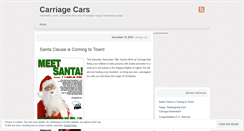 Desktop Screenshot of carriagecars.wordpress.com