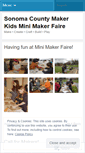 Mobile Screenshot of makerfairesonomakids.wordpress.com