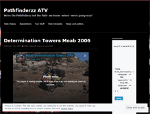 Tablet Screenshot of pathfinderzz.wordpress.com