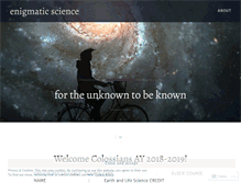 Tablet Screenshot of enigmaticscience.wordpress.com