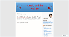 Desktop Screenshot of alephnaught.wordpress.com