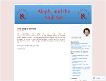Tablet Screenshot of alephnaught.wordpress.com