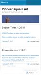 Mobile Screenshot of pioneersquareart.wordpress.com