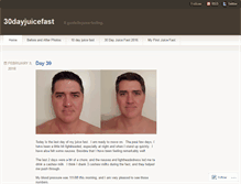 Tablet Screenshot of 30dayjuicefast.wordpress.com