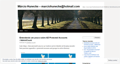 Desktop Screenshot of marciohunecke.wordpress.com