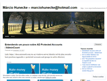Tablet Screenshot of marciohunecke.wordpress.com