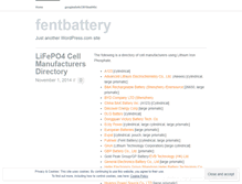 Tablet Screenshot of fentbattery.wordpress.com