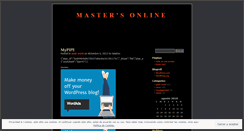 Desktop Screenshot of mastersonline.wordpress.com