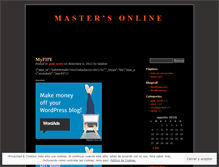 Tablet Screenshot of mastersonline.wordpress.com