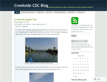 Tablet Screenshot of creeksidedetroit.wordpress.com