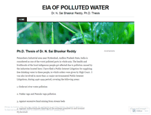 Tablet Screenshot of eiapollutedwater.wordpress.com