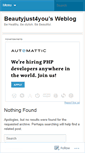 Mobile Screenshot of beautyjust4you.wordpress.com