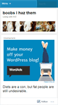 Mobile Screenshot of boobsihazthem.wordpress.com