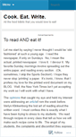 Mobile Screenshot of cookeatwrite.wordpress.com