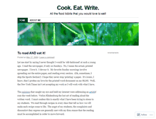 Tablet Screenshot of cookeatwrite.wordpress.com