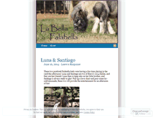 Tablet Screenshot of labellafalabella.wordpress.com