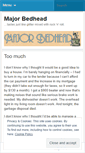 Mobile Screenshot of majorbedhead.wordpress.com