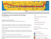 Tablet Screenshot of charitybiketrip.wordpress.com