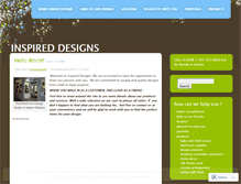Tablet Screenshot of inspireddesignstore.wordpress.com